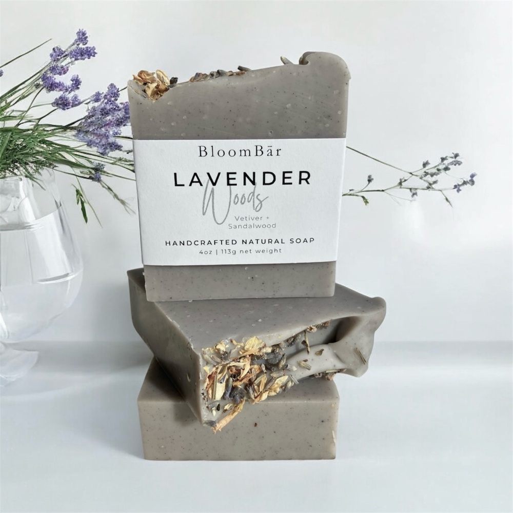 Lavender Woods Handcrafted Artisan Soap Bars - Pack of 2